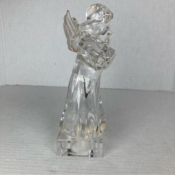 Mikasa Herald Collection Lead Crystal Hark The Herald Angel Playing Mandolin 8" - Picture 8 of 11